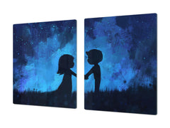 Induction Cooktop Cover – Glass Worktop saver: Fantasy and fairy-tale series DD18 Going together