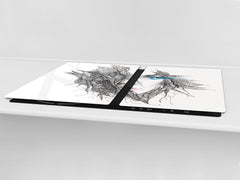 Worktop saver and Pastry Board – Cooktop saver; Series: Outside Series DD19 Graphic of a woman