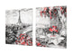 Riesig Kochplattenabdeckung Stove Cover und Schneideplatten; Series of Images DD05B: Paris 2