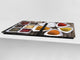 Sehr groß Küchenbrett aus Hartglas und Kochplattenabdeckung; A spice series DD03A: Indian spices 1