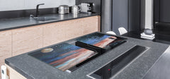 Induction Cooktop Cover – Glass Worktop saver: Fantasy and fairy-tale series DD18 Sunset