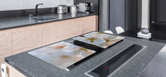 ENORMOUS  Tempered GLASS Chopping Board - Flower series DD06A Cherry blossom 1