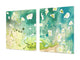 GIGANTE Copri-piano cottura a induzione – ENORME tagliere; Serie di fiori DD06B: Tema colorato