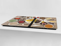HUGE TEMPERED GLASS COOKTOP COVER A spice series DD03A Mosaic of spices 3