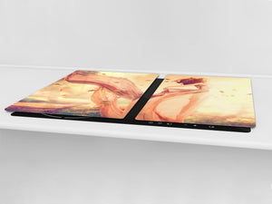 Cubierta de la placa de inducción - Protector de encimera de vidrio: Serie de fantasía y cuento de hadas DD18 Inspirado por Miró