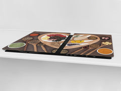 HUGE TEMPERED GLASS COOKTOP COVER A spice series DD03A Heart of spices