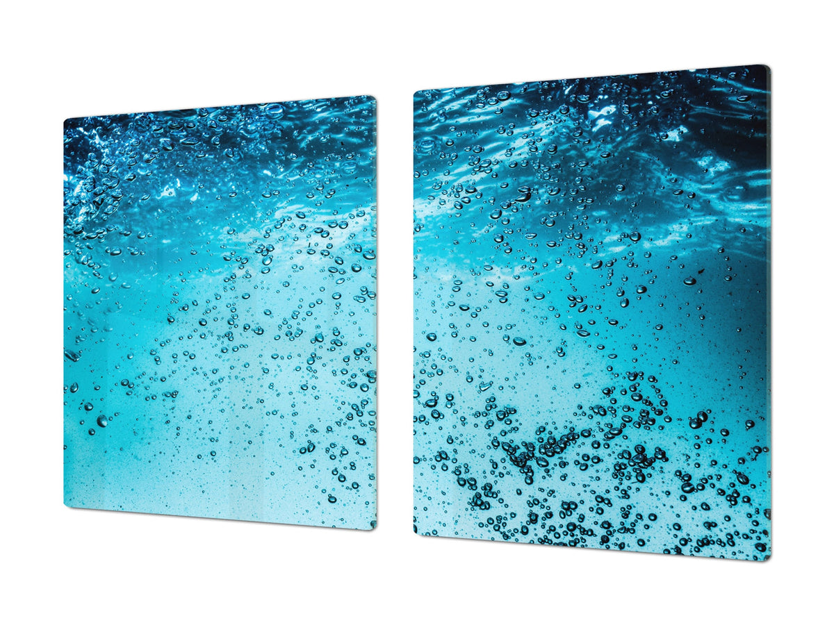Gigantic KITCHEN BOARD & Induction Cooktop Cover - Water Series DD10 Water 1
