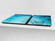 Gigante Tabla para picar de cristal templado o cubre vitro – Salvaencimera - Serie Agua DD10 Agua 1