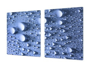 Enorm Kochplattenabdeckung Stove Cover und Schneideplatten; Water Series DD10: Water drops 1