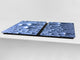 TGigante Tabla para picar de cristal templado o cubre vitro – Salvaencimera - Serie Agua DD10 Gotas de agua 1