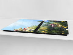 HUGE TEMPERED GLASS COOKTOP COVER - DD30 Christmas Series: Christmas tree twig