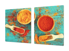 HUGE TEMPERED GLASS COOKTOP COVER A spice series DD03A Curry 1