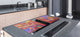 MOLTO GRANDE asse da cucina in VETRO temperato: Serie di texture DD20: Macchie colorate 2