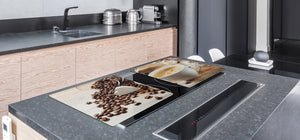 Worktop saver and Pastry Board – Glass Kitchen Board- Coffee series DD07 I love coffee 1