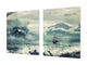 Riesig Kochplattenabdeckung Stove Cover und Schneideplatten; Series of Images DD05A: Sea storm