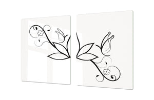GIGANTE Copri-piano cottura a induzione: Serie di fiori DD06A: Fiore di loto