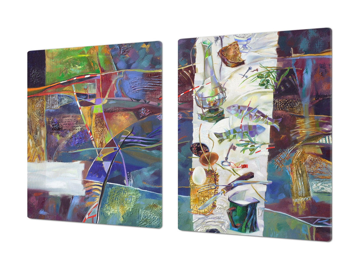 Impact & Shatter Resistant Worktop saver- Image Series DD05B Modern Art