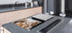 Riesig Mehrfunktional Hartglas Gehärtetes - Abdeckplatte für Induktionskochfeld; Bread and flour series DD09: Breakfast bread