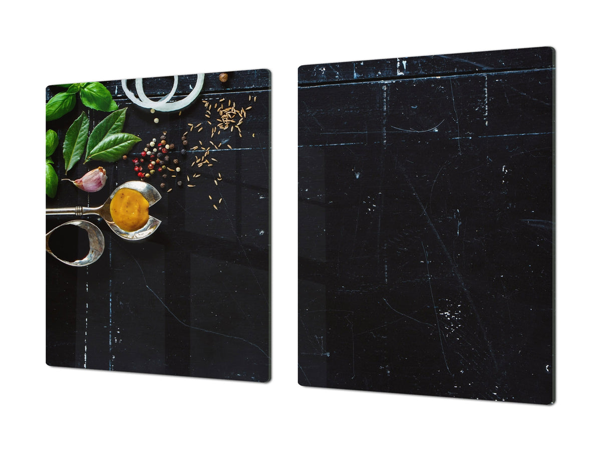 HUGE TEMPERED GLASS COOKTOP COVER A spice series DD03A Italian spices 2