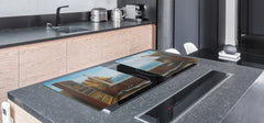 GIGANTIC CUTTING BOARD and Cooktop Cover- Image Series DD05A View of the lighthouse