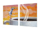 Küchenbrett aus Hartglas und Kochplattenabdeckung: Cubre vitrocerámica para cerámicas de grandes dimensiones o tabla de cortar de cristal templado; Fantasía y Cuento de Hadas DD18: Hopping for coffee