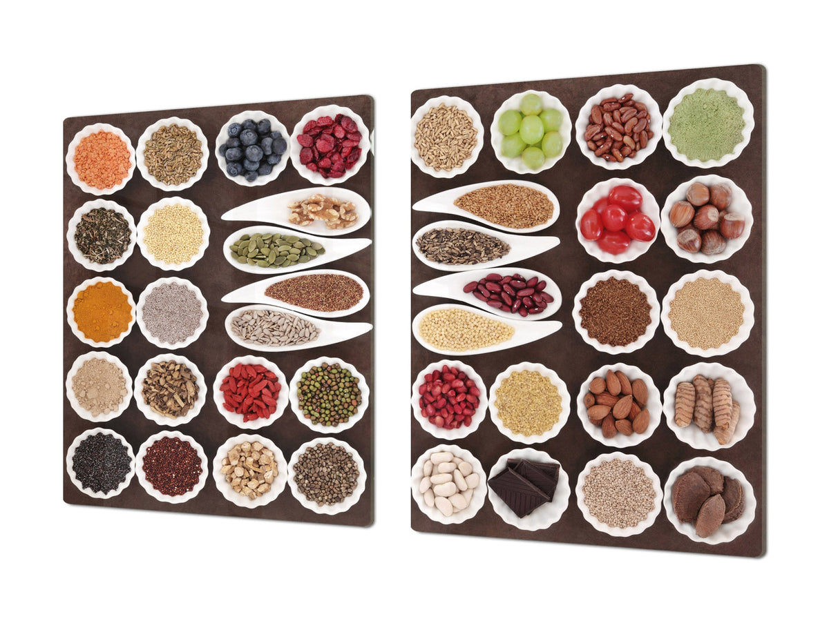 HUGE TEMPERED GLASS COOKTOP COVER A spice series DD03A Mosaic with spices 6