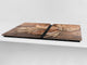 Riesig Mehrfunktional Hartglas Gehärtetes - Abdeckplatte für Induktionskochfeld; Bread and flour series DD09: Breads 2
