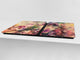 ENORMOUS  Tempered GLASS Chopping Board - Flower series DD06A Flowers 1