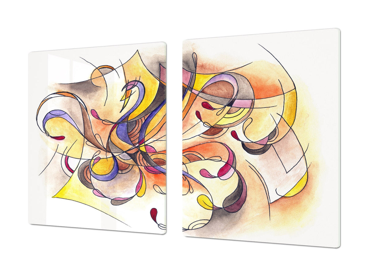 Worktop saver and Pastry Board – Cooktop saver; Series: Outside Series DD19 Painted pattern