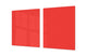 Groß Küchenbrett aus Hartglas und Kochplattenabdeckung; Series of colors DD22A: Bright Red