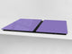 Groß Küchenbrett aus Hartglas und Kochplattenabdeckung; Series of colors DD22A: Lavender