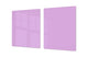 Groß Küchenbrett aus Hartglas und Kochplattenabdeckung; Series of colors DD22A: Lilac