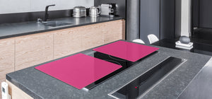Enorme Tagliere in vetro - Asse da cucina; Serie di colori DD22A: Rosa