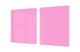 Groß Küchenbrett aus Hartglas und Kochplattenabdeckung; Series of colors DD22A: Mellow Pink