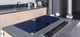 Groß Küchenbrett aus Hartglas und Kochplattenabdeckung; Series of colors DD22A: Steel Blue