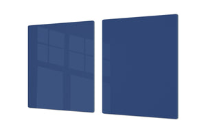 Enorme Tagliere in vetro - Asse da cucina; Serie di colori DD22A: Blu Navy
