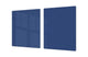 Groß Küchenbrett aus Hartglas und Kochplattenabdeckung; Series of colors DD22A: Navy Blue