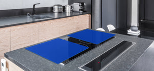 Enorme Tagliere in vetro - Asse da cucina; Serie di colori DD22A: Blu Egiziano