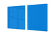 Groß Küchenbrett aus Hartglas und Kochplattenabdeckung; Series of colors DD22B: Sky Blue