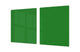 Groß Küchenbrett aus Hartglas und Kochplattenabdeckung; Series of colors DD22B: Green