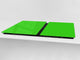GIGANTE tagliere – Proteggi-piano di lavoro e spianatoia – Serie: Serie di colori DD22B: Verde Giallo