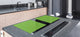 Groß Küchenbrett aus Hartglas und Kochplattenabdeckung; Series of colors DD22B: Pastel Green