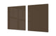 Groß Küchenbrett aus Hartglas und Kochplattenabdeckung; Series of colors DD22B: Brown