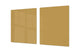 Groß Küchenbrett aus Hartglas und Kochplattenabdeckung; Series of colors DD22B: Light Brown