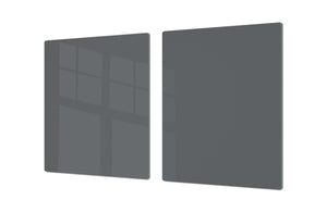 Groß Küchenbrett aus Hartglas und Kochplattenabdeckung; Series of colors DD22B: Dark Gray
