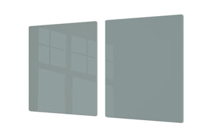Groß Küchenbrett aus Hartglas und Kochplattenabdeckung; Series of colors DD22B: Gray