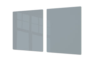 Groß Küchenbrett aus Hartglas und Kochplattenabdeckung; Series of colors DD22B: Ash Gray