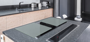 Groß Küchenbrett aus Hartglas und Kochplattenabdeckung; Series of colors DD22B: Medium Gray