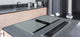 Groß Küchenbrett aus Hartglas und Kochplattenabdeckung; Series of colors DD22B: Medium Gray