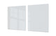 Groß Küchenbrett aus Hartglas und Kochplattenabdeckung; Series of colors DD22B: Light Gray